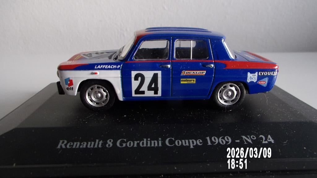 RENAULT 8 GORDINI #24 COUPE 69.ELIGOR 1/43 COM NEUVE, Ophalen of Verzenden, Zo goed als nieuw, Auto, Overige merken
