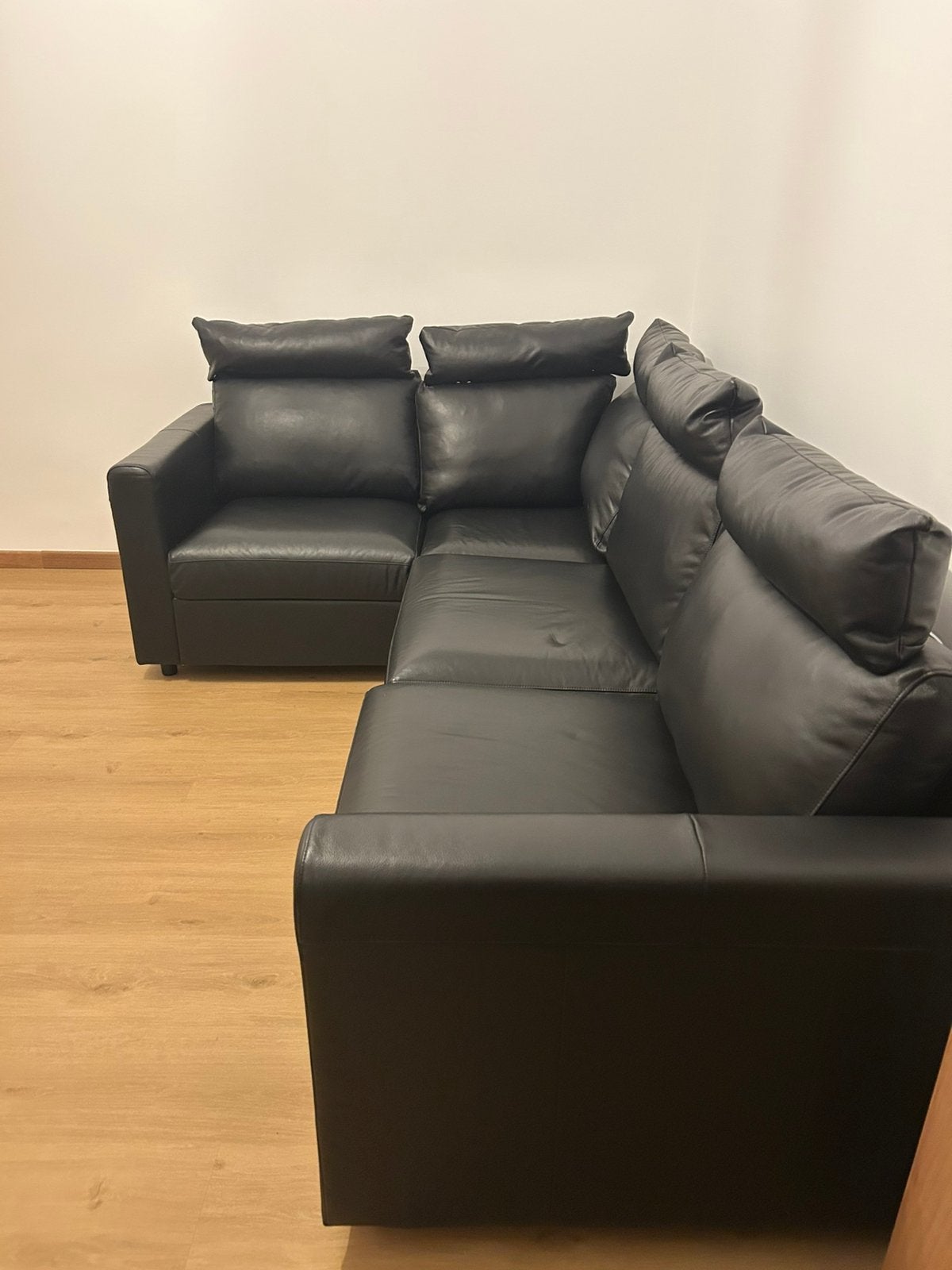 Canape lit cuir convertible ikea vimle neuf + matelas, Maison & Meubles, Enlèvement, Comme neuf, Cuir, Canape lit d'angle cuir convertible
