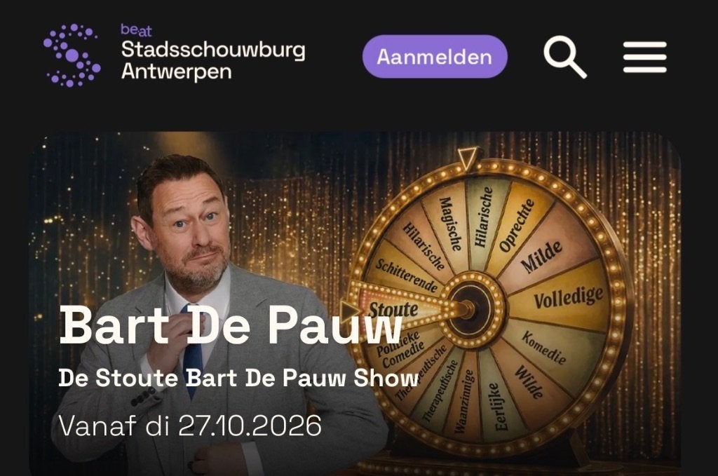 Tickets Bart de Pauw, Tickets en Kaartjes, Twee personen, Oktober, Overige typen