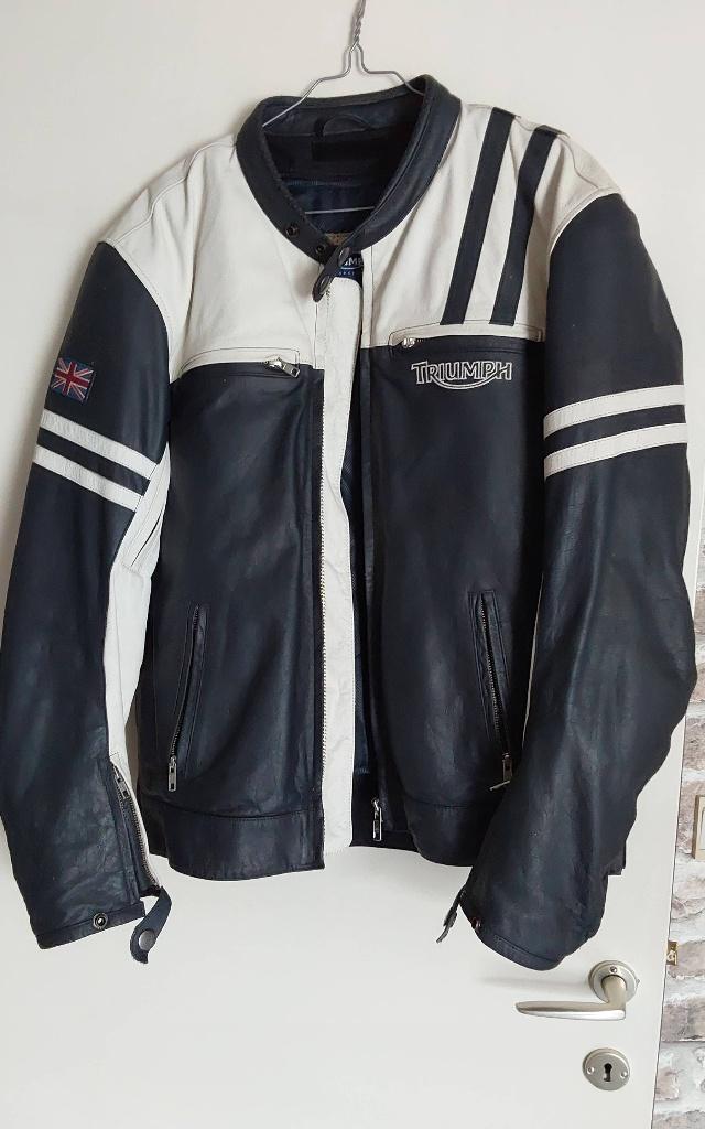 Blouson moto triumph cuir style vintage, Enlèvement ou Envoi, Triumph, Autres types, Neuf, sans ticket
