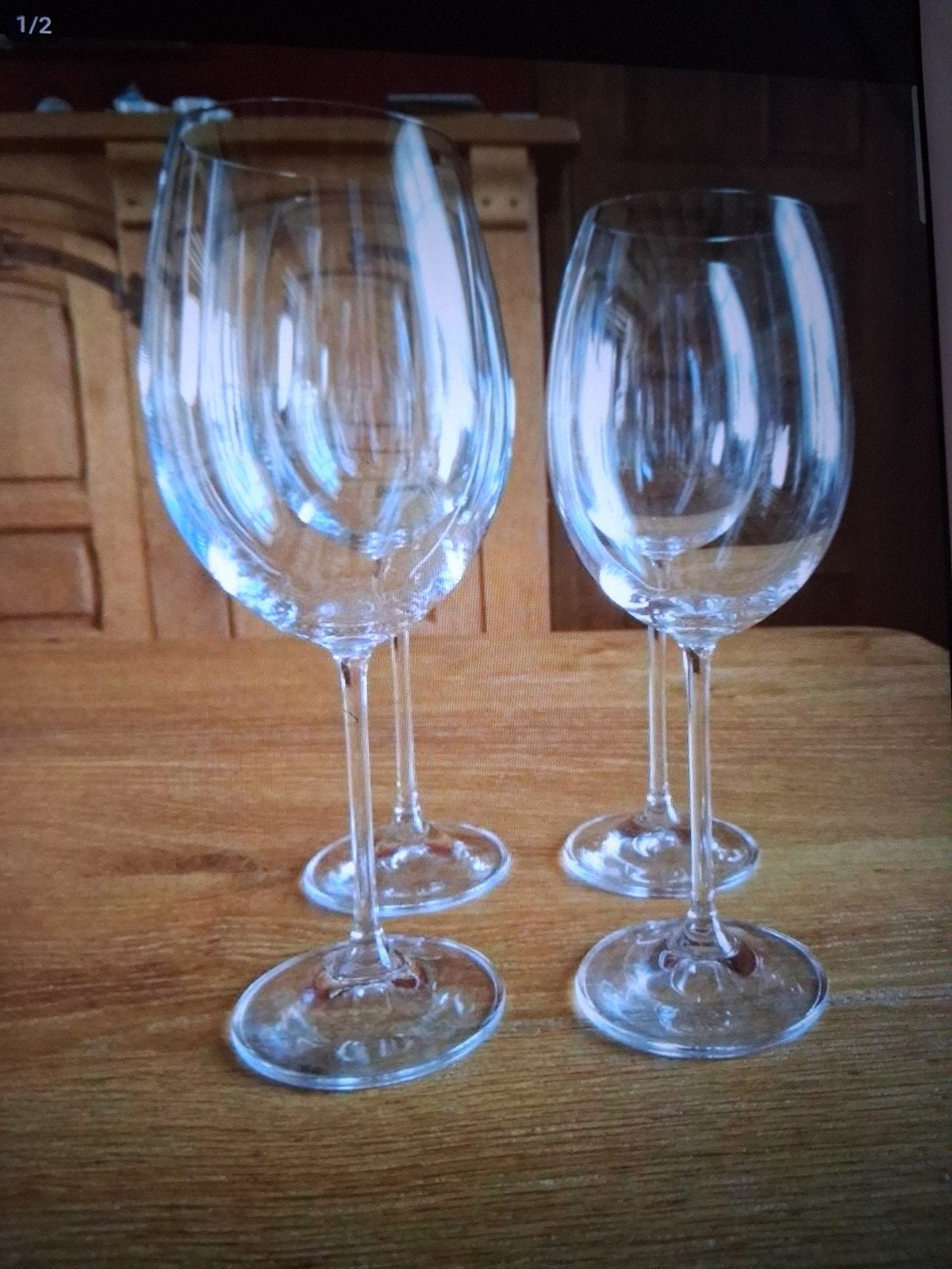 Duo van zeer mooie witte wijnglazen en rode wijnglazen, Glas of Glazen, Klassiek, Nieuw, Ophalen of Verzenden