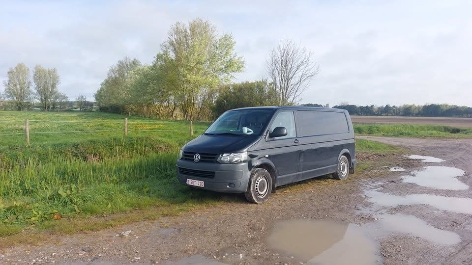 camper volkswagen transporter, Auto's, 4 deurs, Monovolume, Zwart, Grijs