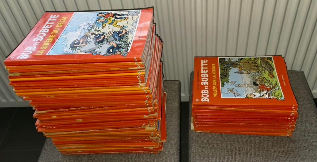 Set van 69 albums van Bob en Bobette van 1970 tot 2004, Gelezen, Willy Vandersteen, Ophalen of Verzenden, Meerdere stripboeken