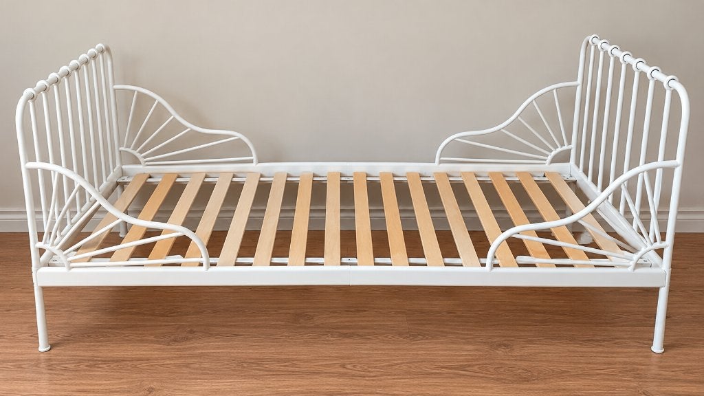 Lit IKEA MINNEN + matelas IKEA ÅFJÄLL – 80  200 cm, Sommier à lattes, Enlèvement, 180 cm ou plus, 85 à 100 cm