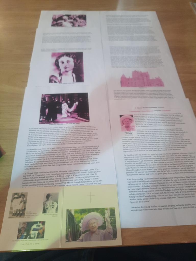 Queen mother Elisabeth bidprentje, Verzamelen, Bidprentjes en Rouwkaarten, Ophalen, Bidprentje
