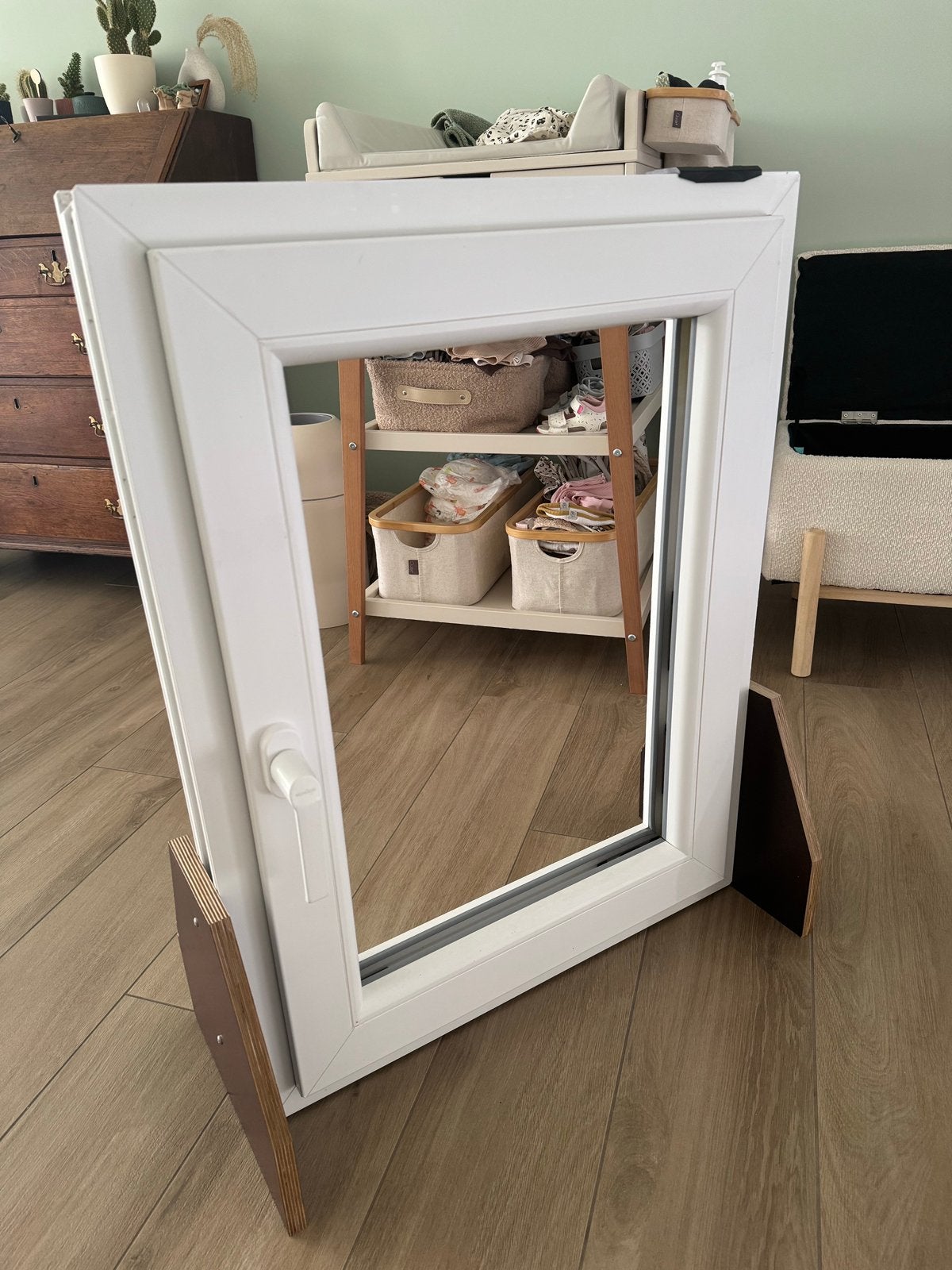 Schüco pvc raam 84,5x65cm, Doe-het-zelf en Bouw, Glas en Ramen, Ophalen, Zo goed als nieuw