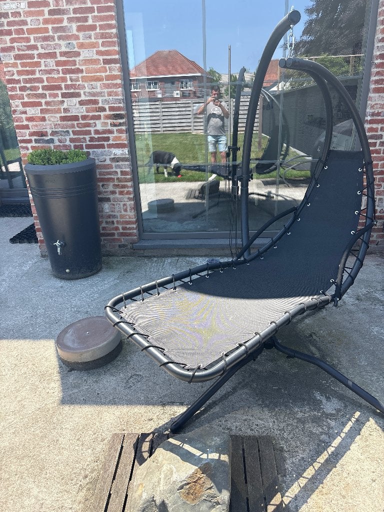 Garden Plus Bahia hangstoel grijs 80 euro, Enlèvement, Neuf, Aluminium