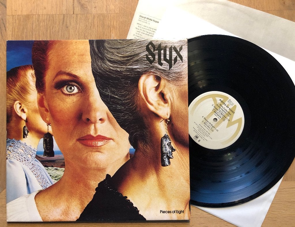 STYX - Pieces of eight ( LP; EX/EX ), CD & DVD, Enlèvement ou Envoi, Comme neuf, Rock classique, Pochette gatefold