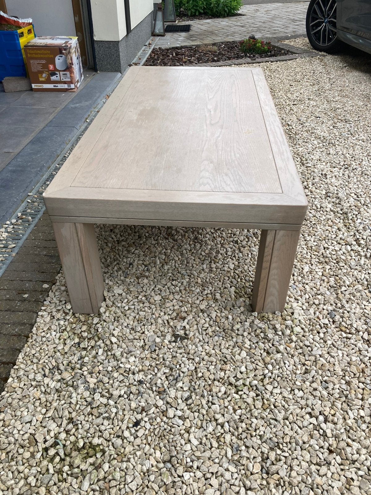 Salontafel massief eik 1,40m * 0,7m, Huis en Inrichting, Ophalen, Gebruikt, 100 tot 150 cm, Eikenhout