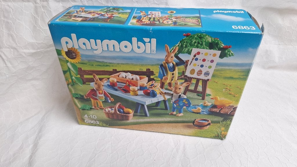 12 Playmobil Easter Hazen werkplaats 6863, Ophalen, Zo goed als nieuw, Complete set