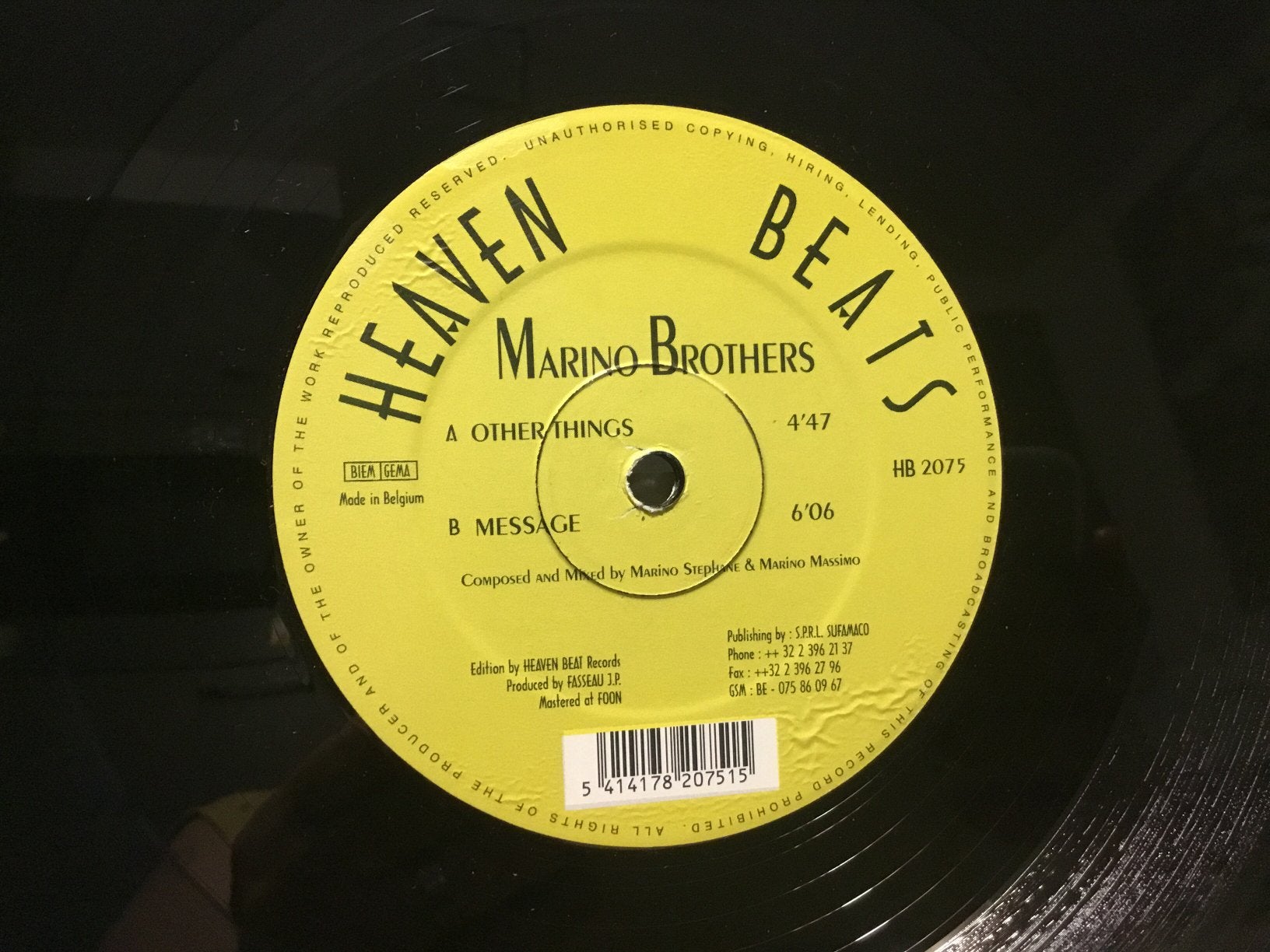 Marino Brothers. Other Things, CD & DVD, Vinyles | Dance & House, Enlèvement ou Envoi, Comme neuf