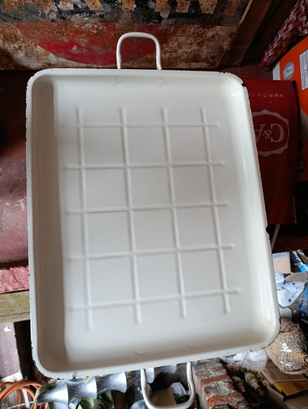 Plateau en émail