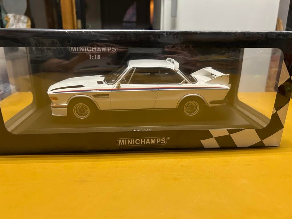 Bmw 3.0 csl minichamps, Ophalen, Zo goed als nieuw, MiniChamps