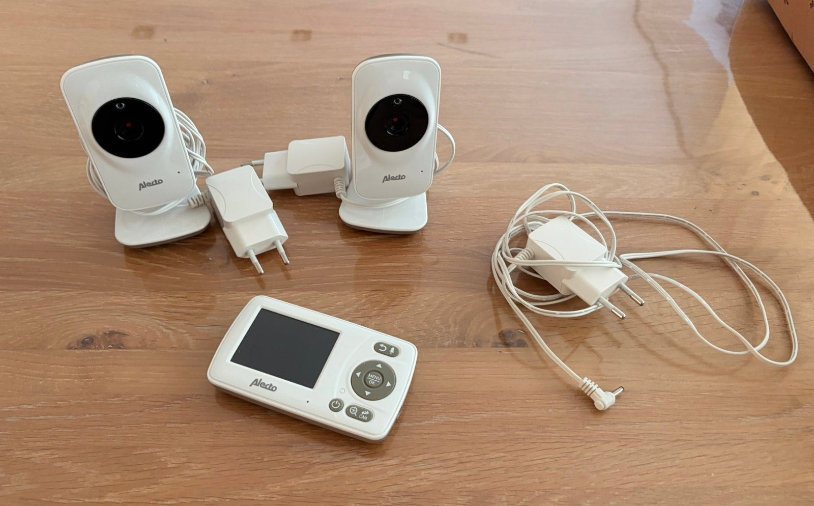 Alecto babyfoon + uitbreiding, Kinderen en Baby's, Babyfoons, Ophalen, Zo goed als nieuw