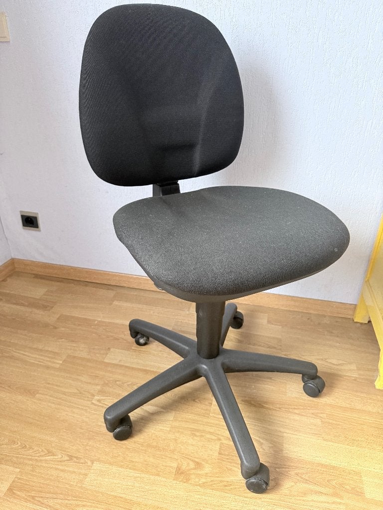 bureaustoel ergonomisch, verstelbare zitting en rugleuning, Maison & Meubles, Chaises de bureau, Gris, Comme neuf, Enlèvement