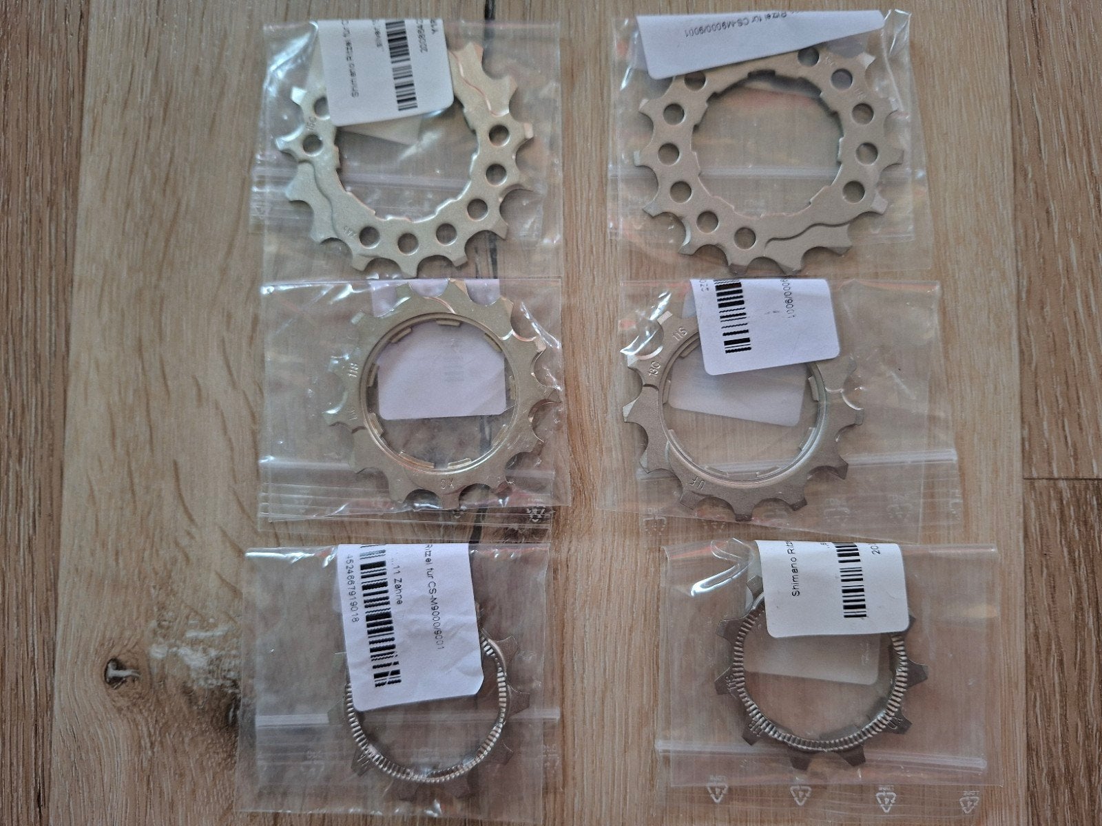 2 Shimano Sprocket Wheels CS-M8000.M7000 11-13-15, 11 Speed, Ophalen, Elektrische fiets, Derailleur of Ketting, Shimano