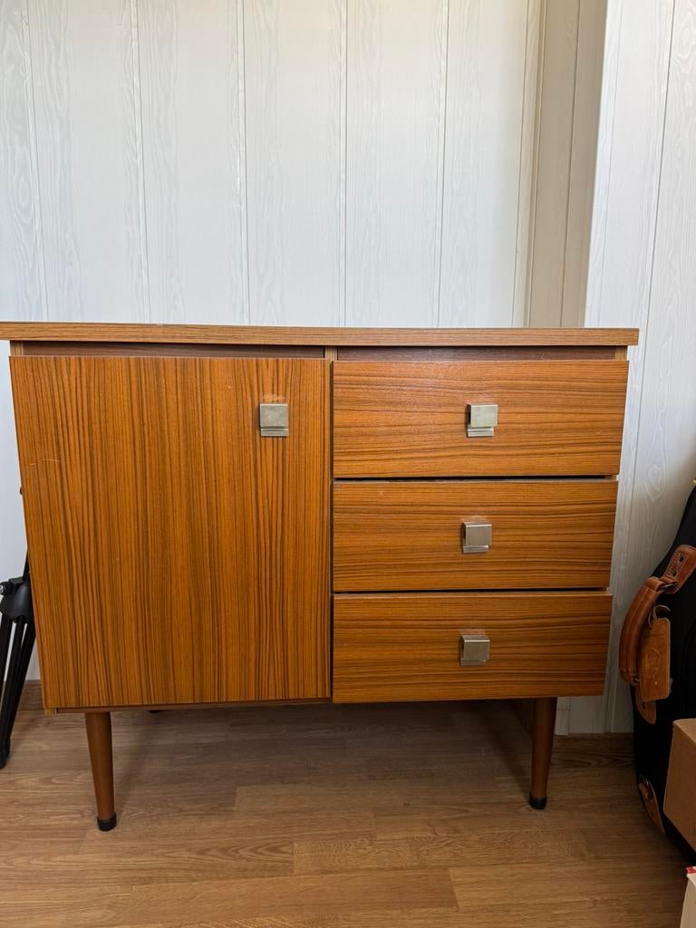 Vintage ladekast, Ophalen, Gebruikt, Met deur(en), 50 tot 100 cm
