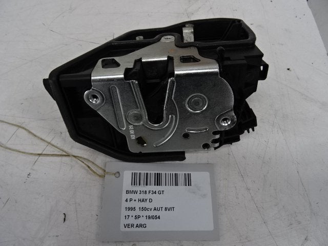 SERRURE DE PORTE ARRIÈRE GAUCHE 3 serie Gran Turismo (F34), Utilisé, Arrière, BMW