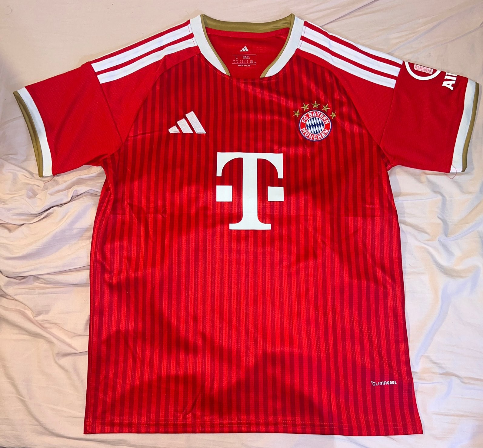 Maillot Bayern Munich - flocage #17 Olise, Taille L, Enlèvement ou Envoi, Comme neuf, Maillot