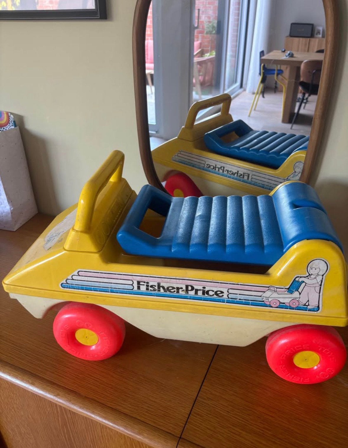 Retro fisher price auto, Enlèvement, Utilisé