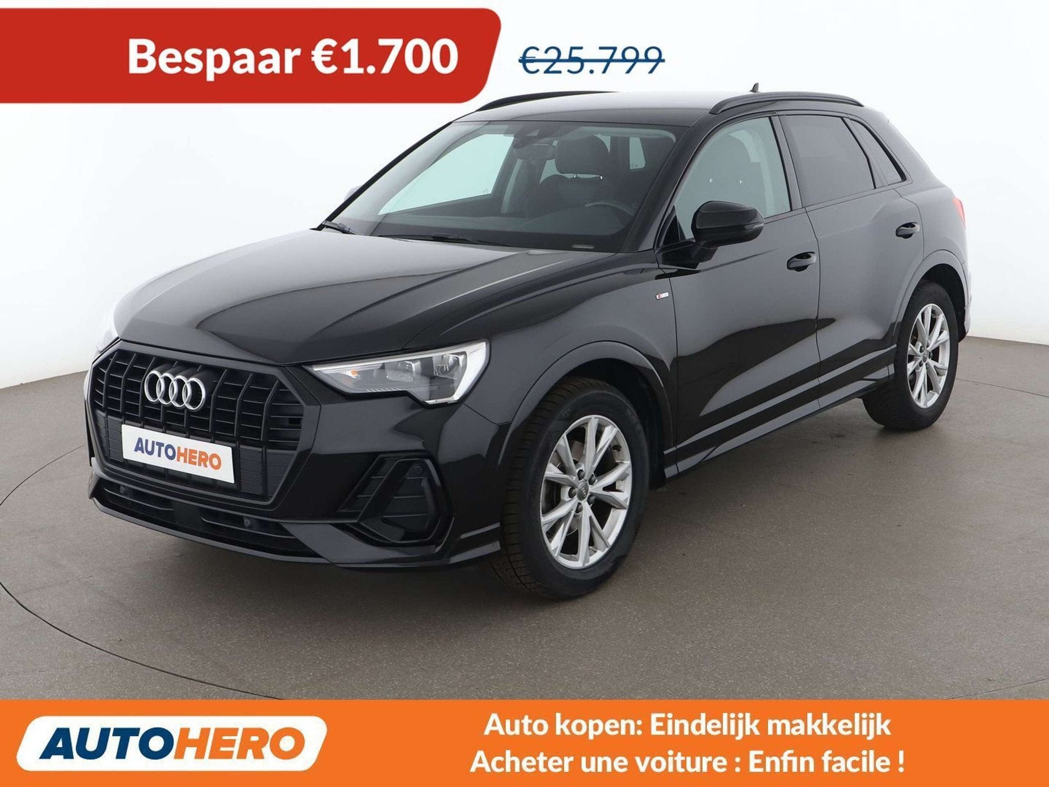 Audi Q3 35 TFSI S line (année de construction 2019), Autos, Achat, Autres carburants, Noir, 5 portes