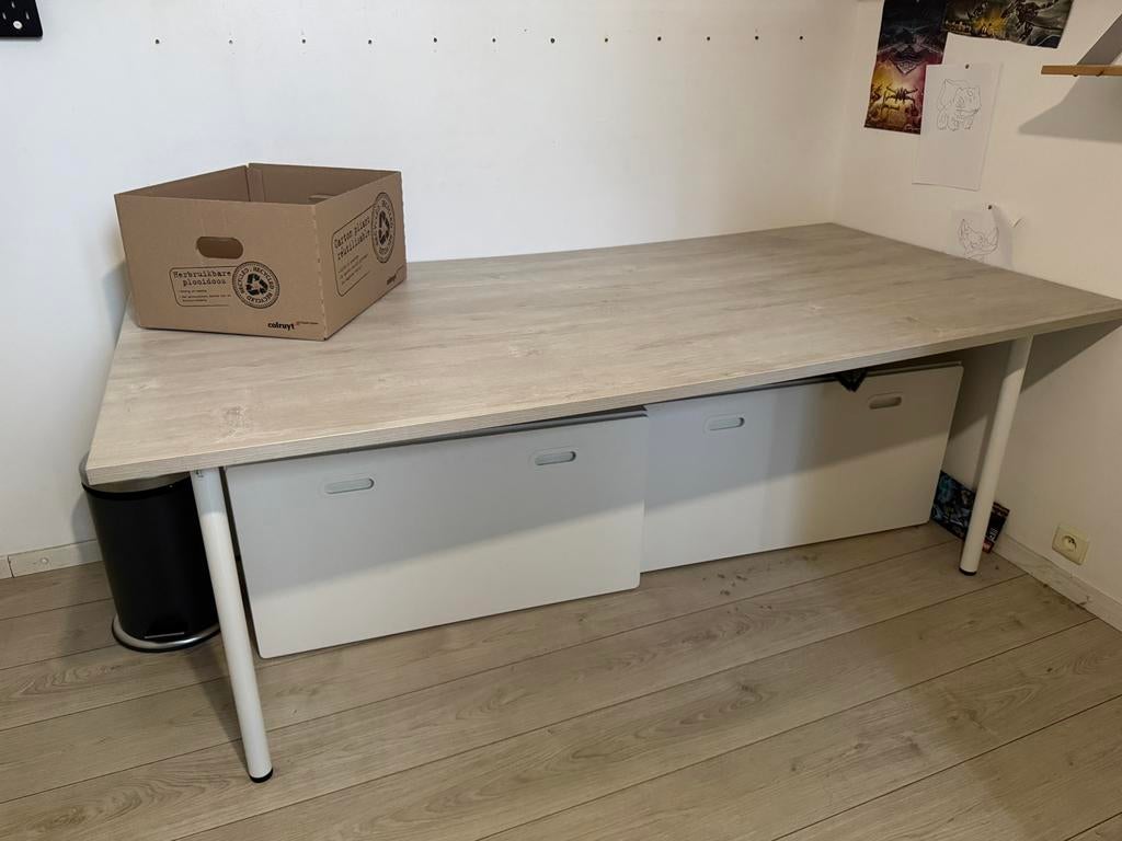 Grote tafel, Huis en Inrichting, Ophalen, Zo goed als nieuw, 100 cm, 200 cm