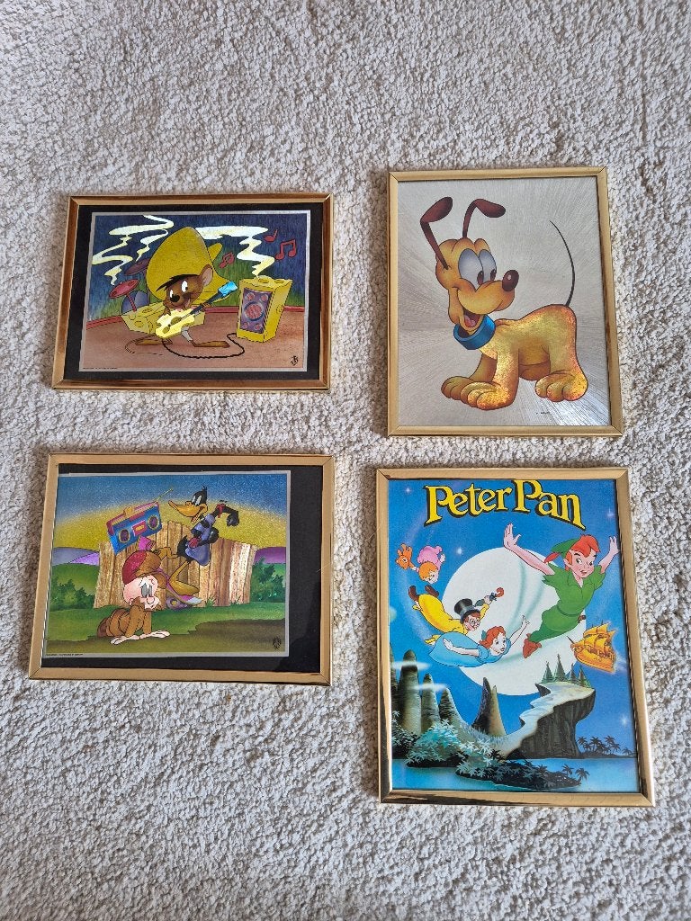 kadertjes pluto, peter pan,..., Ophalen of Verzenden, Gebruikt