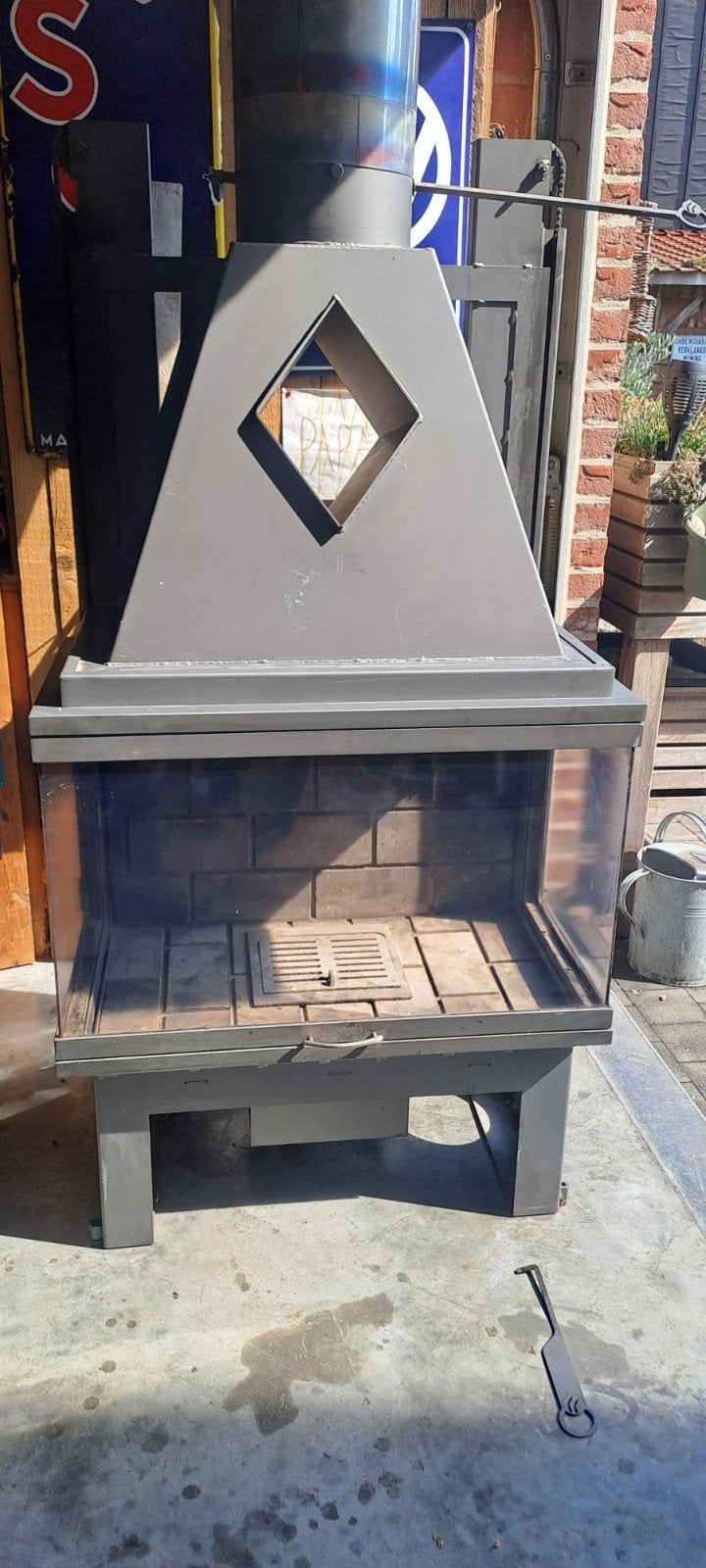 inbouwhaard met lift deur, Huis en Inrichting, Haarden, Ophalen