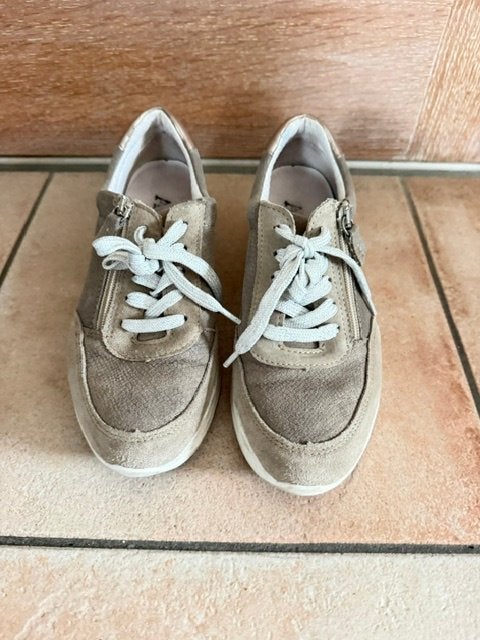 Daim schoenen ACO, rits op zijkant - maat 36, Vêtements | Femmes, Enlèvement ou Envoi, Comme neuf, Brun, Autres types