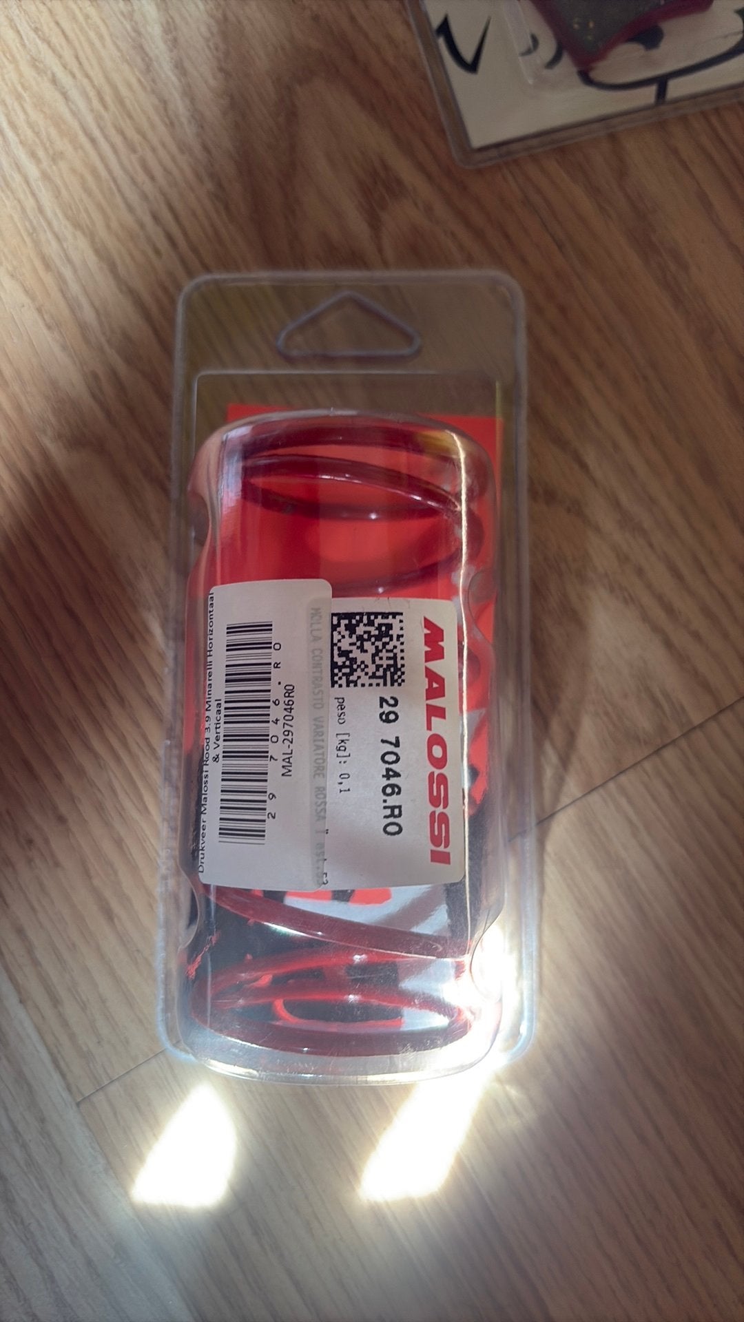 Malossi drukveer rood, Motoren, Ophalen
