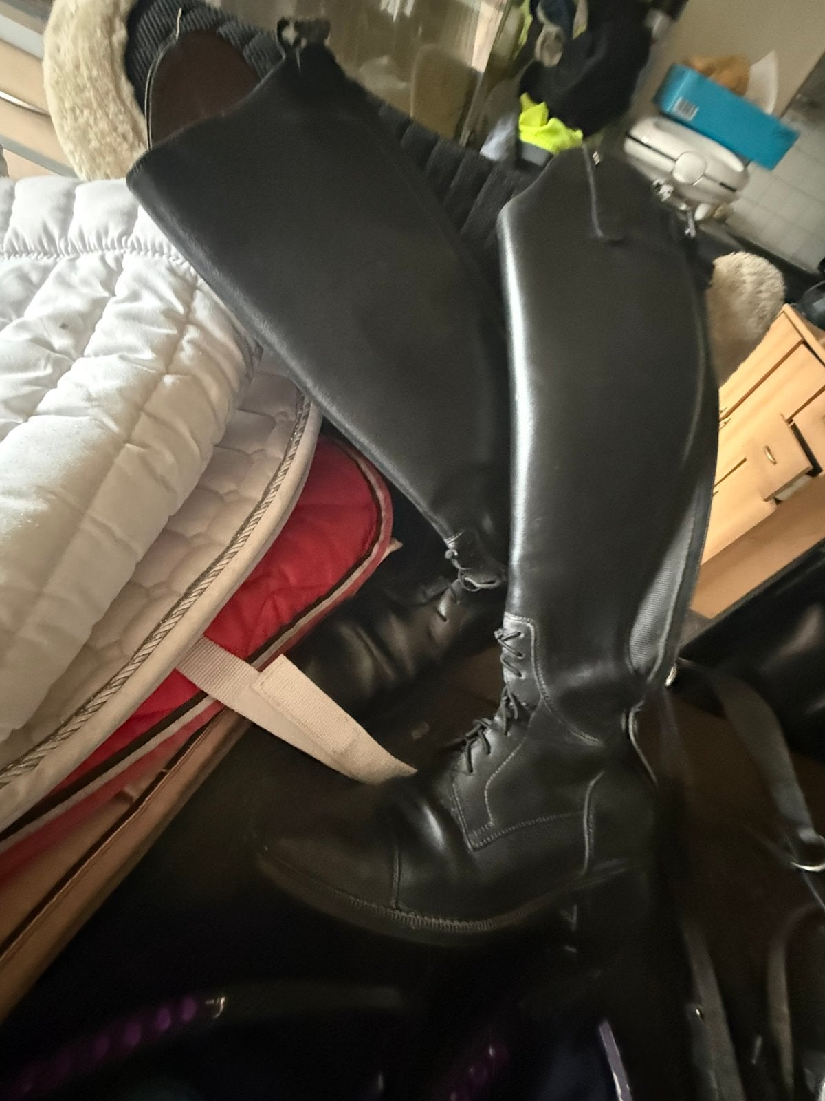 Petrie rijlaaren, Ophalen, Gebruikt, Dressuur, Onderkleding