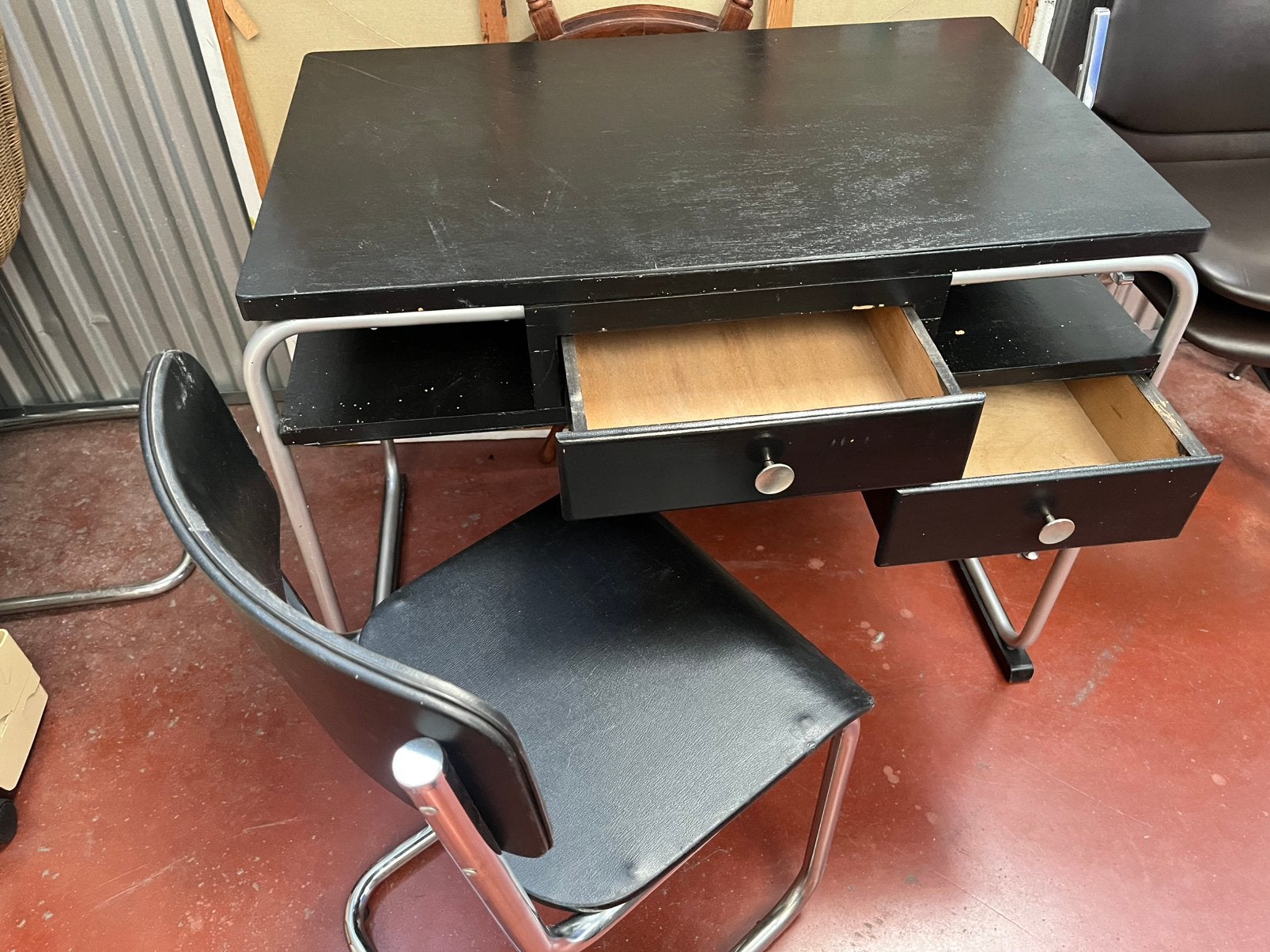 Bureau vintage style thonnet, Vintage, Enlèvement, Bois, Utilisé