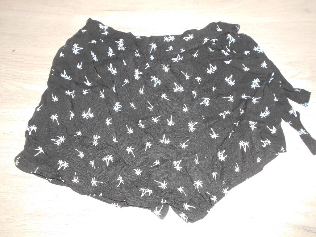 zwart witte palmbomen short rok maat 140 c&a, C&A, Meisje, Ophalen of Verzenden, Zo goed als nieuw