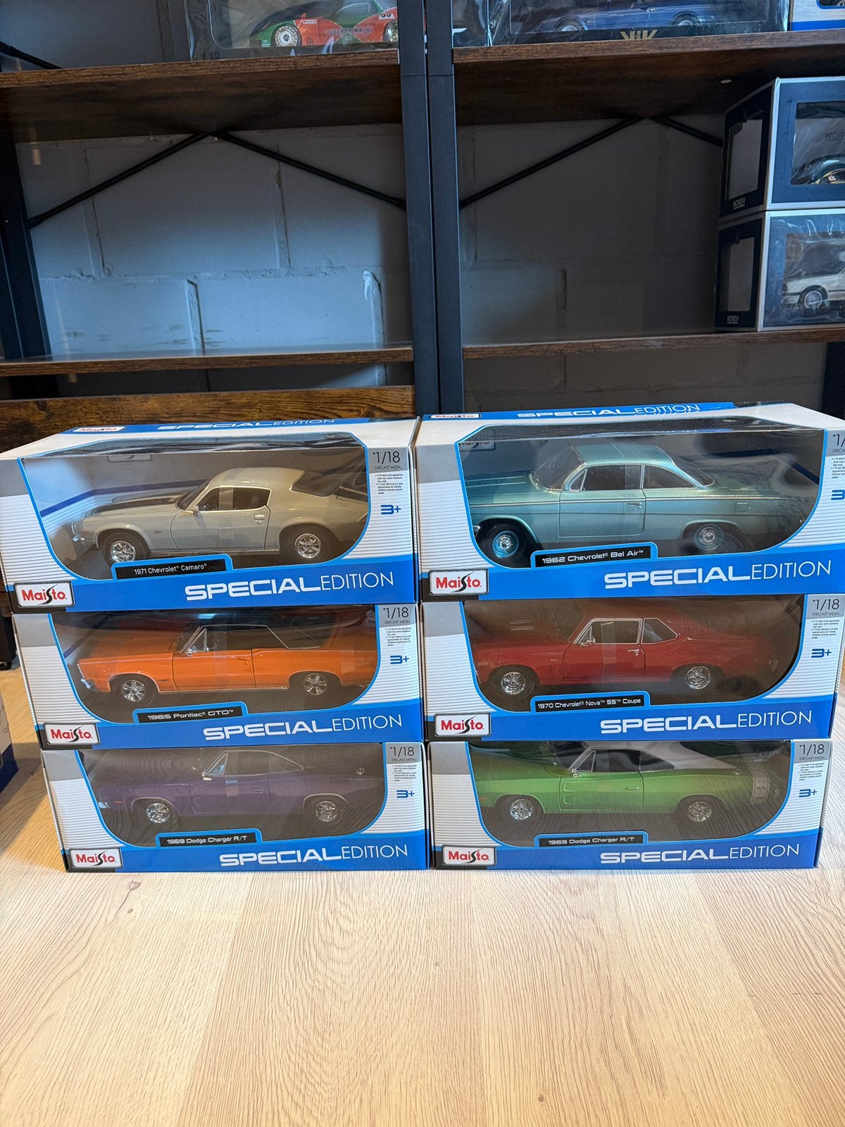 6x american muscle halloween sale!, Ophalen, Zo goed als nieuw, Maisto