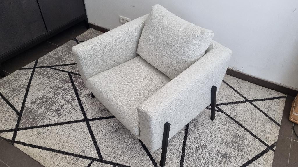 Fauteuil KOARP lichtgrijs, Neuf, Tissus, Moins de 75 cm, Modern, midcentury