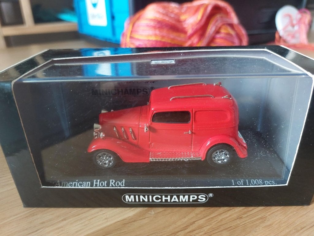 Minichamps American Hot Rod red 1/43, Ophalen of Verzenden, Nieuw, Auto, MiniChamps