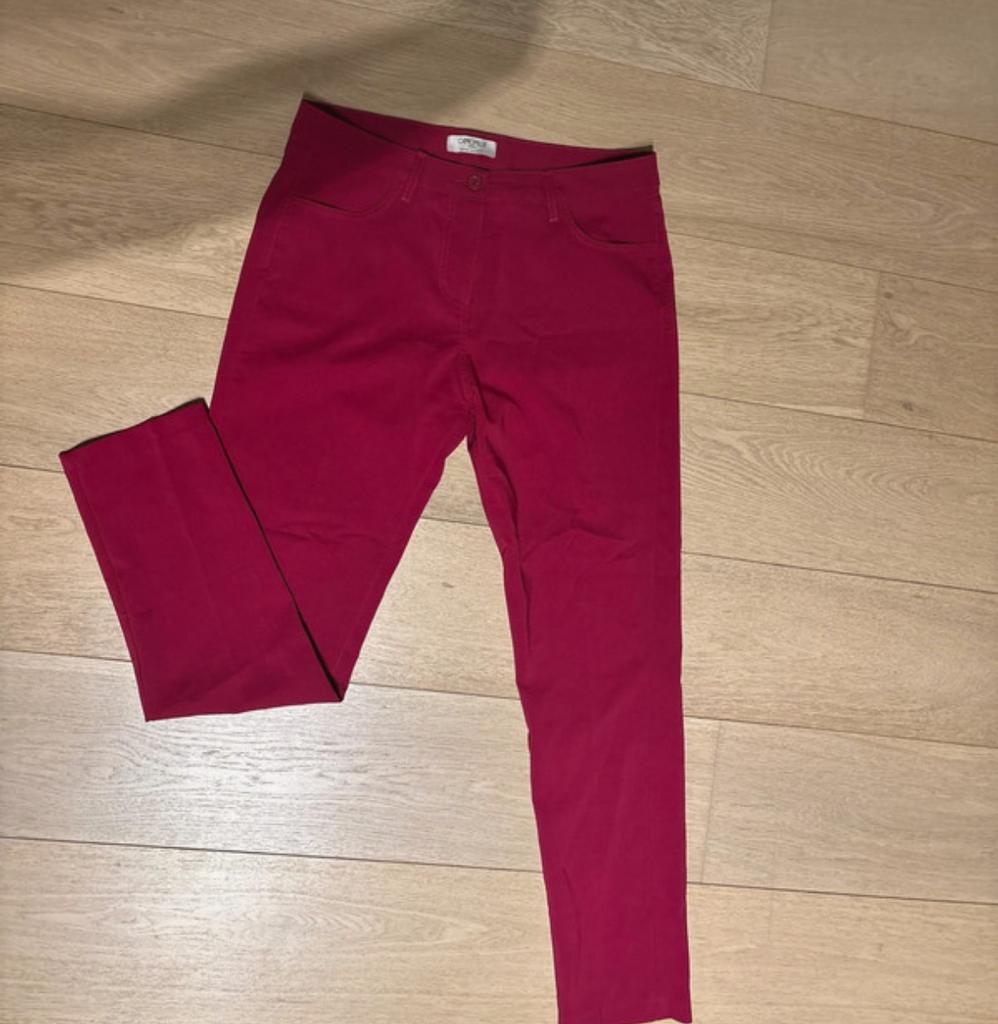 Pantalon de tailleur burgundy stretch, Taille 42/44 (L), Autres couleurs, Comme neuf, Enlèvement