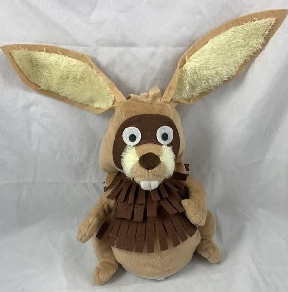 Peluche marionnette à main Interimage Fabeltjeskrant Zoef de, Brun, Overige karakters, Lapin, Autres marques