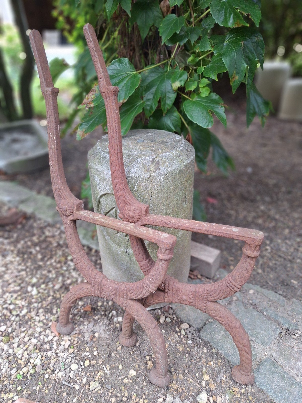 gietijzeren poten voor tuinbank, Jardin & Terrasse, Bancs de jardin, Enlèvement, Comme neuf, Métal