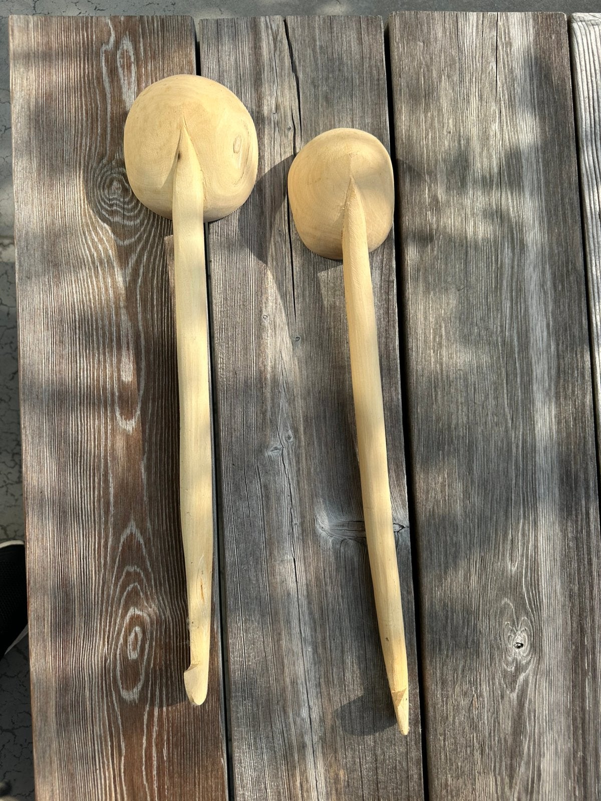 Ensemble unique de louches en bois faites à la main, Enlèvement ou Envoi, Neuf, Bois, Set de couverts