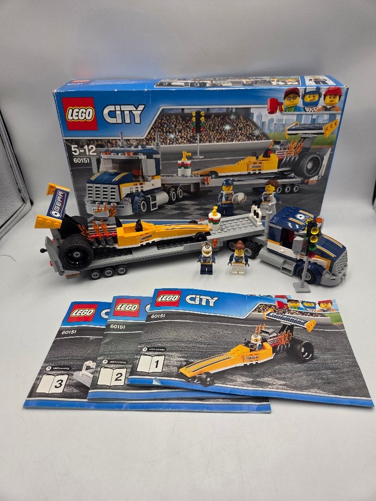 Lego City 60151 Dragster Transporter, City, Enlèvement ou Envoi, Lego, Ensemble complet