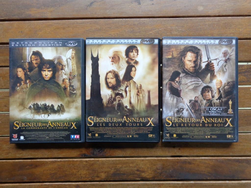 )))   Trilogie Le Seigneur des Anneaux / Peter Jackson  (((, CD & DVD, DVD | Science-Fiction & Fantasy, Comme neuf, Fantasy, Tous les âges