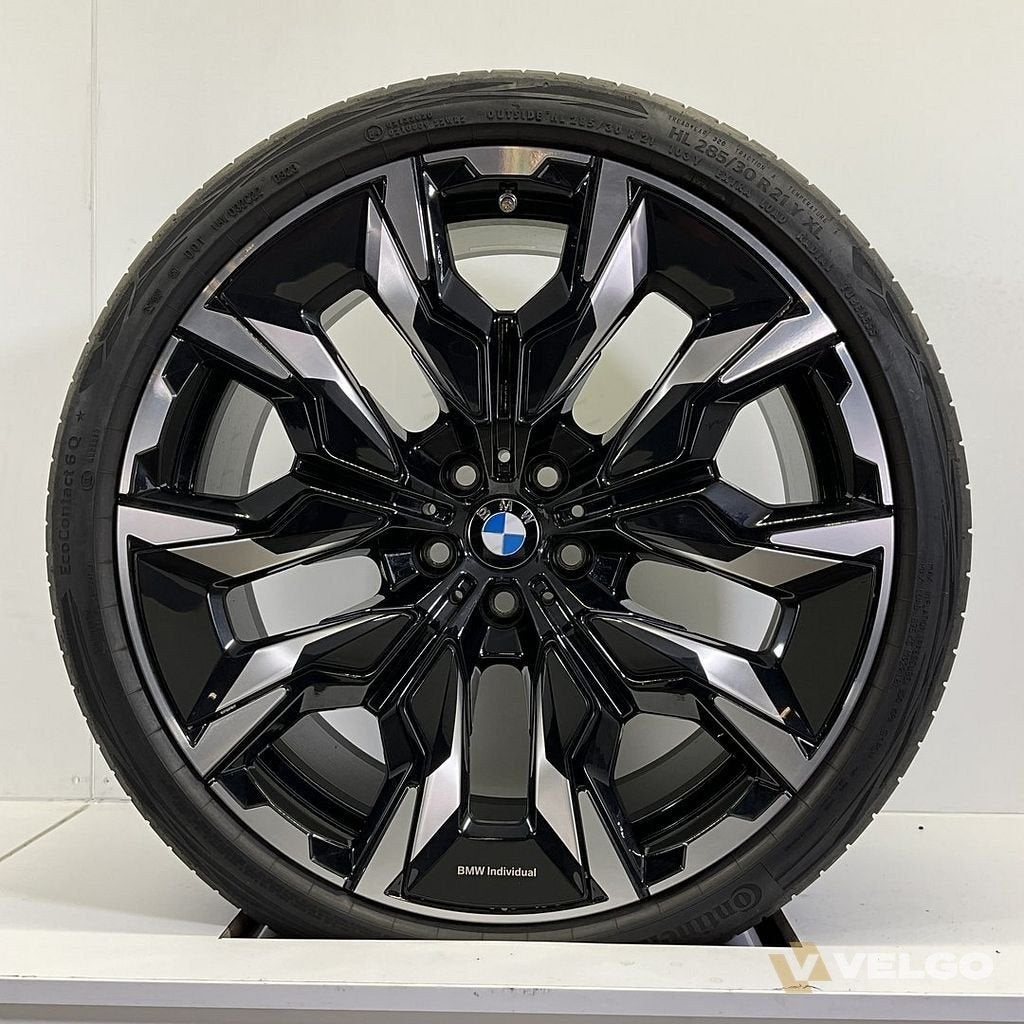 BMW 5 SERIE G60 G61 BREEDSET VELGEN + ZOMERBANDEN 21 INCH OR, Auto-onderdelen, Gebruikt, 255 mm, -, -