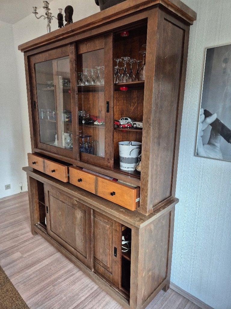 Buffet avec vitrine, Maison & Meubles, Avec tiroir(s), 25 à 50 cm, 150 à 200 cm, Enlèvement