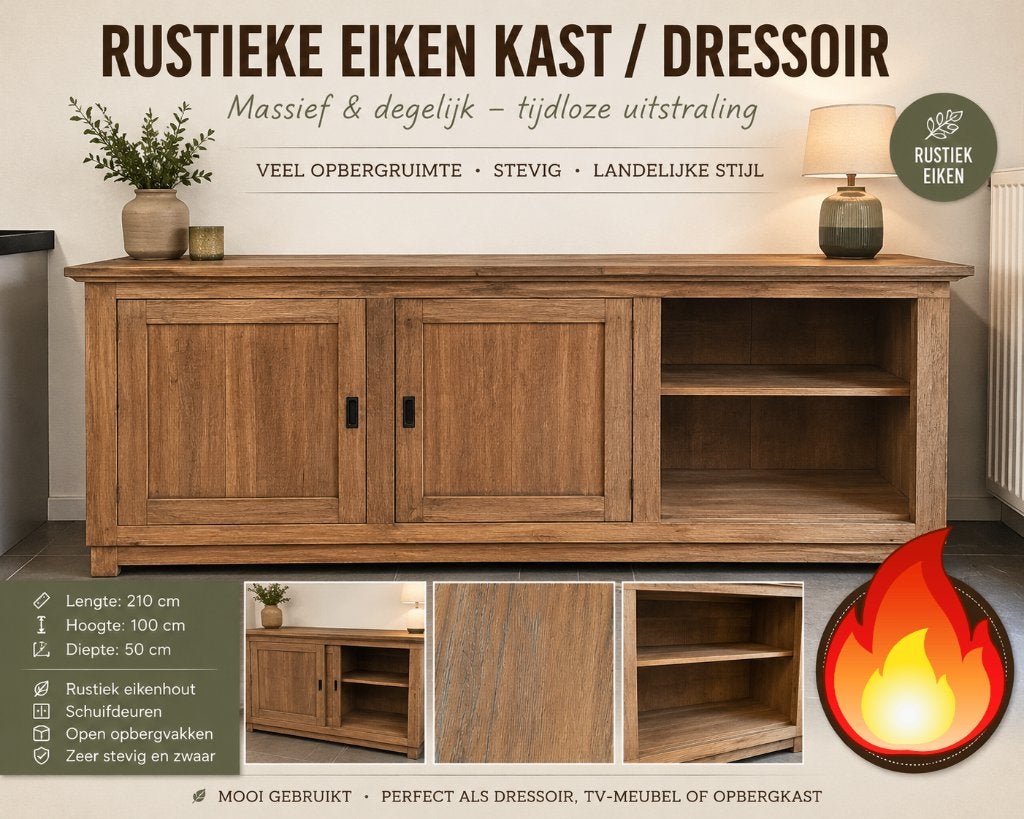 Dressoir, Maison & Meubles, Armoires | Dressoirs, 25 à 50 cm, 200 cm ou plus, Enlèvement, Utilisé