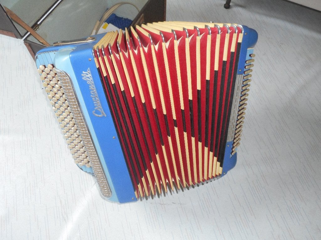 accordéon, Musique & Instruments, Enlèvement, Utilisé, Accordéon à boutons, Avec valise