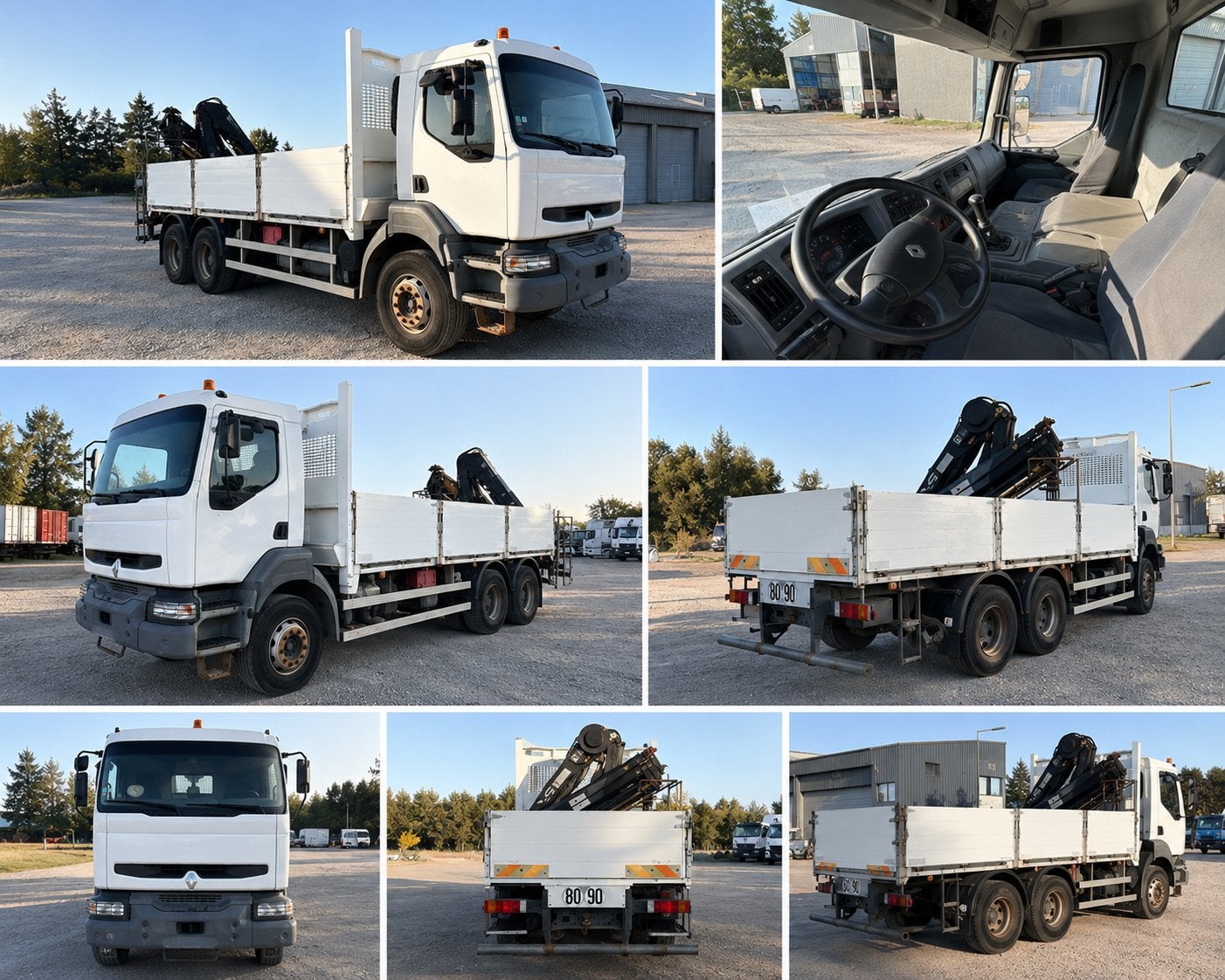 Renault Kerax plateau Mercedes actros avec Ben 3235, Auto's, Bedrijf, Te koop