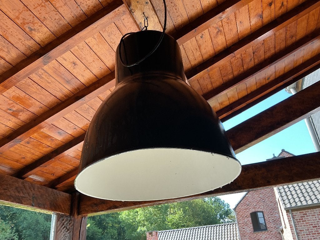 Lampadaire noir style industriel, Ophalen, Gebruikt, Minder dan 100 cm, Metaal
