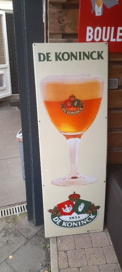 de koninck emaille bierbord, Enlèvement, Utilisé, Panneau publicitaire