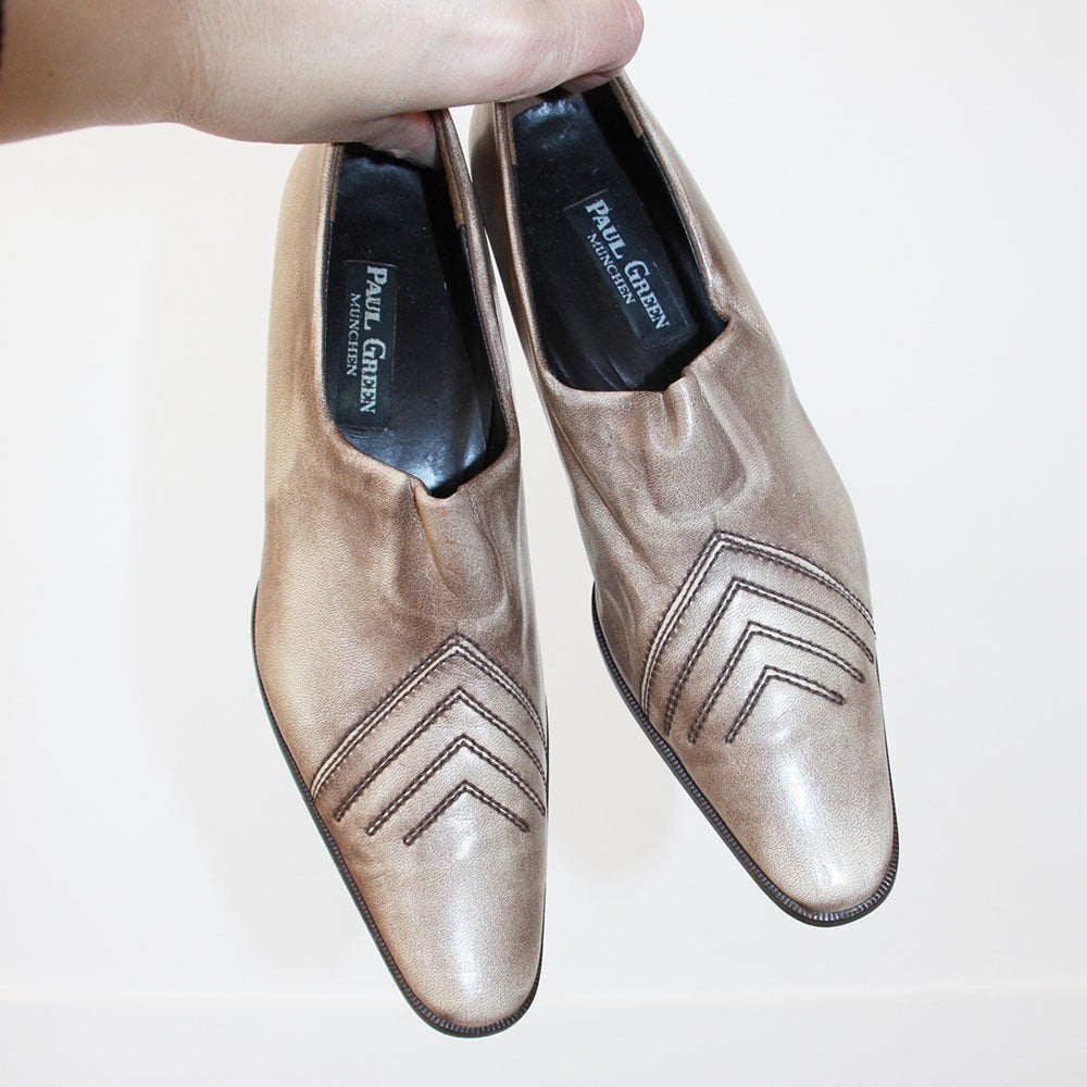 Prachtige Leren Paul Green Pumps -s13 (Maat 5/38) € 55,-, Kleding | Dames, Pumps, Overige kleuren, Verzenden, Zo goed als nieuw